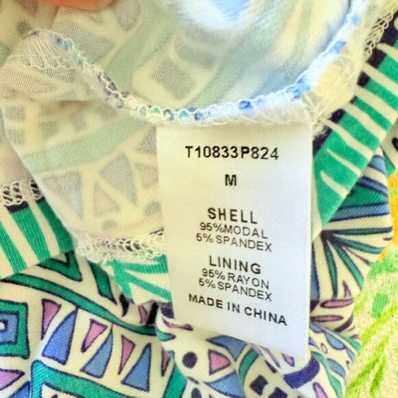 Tart Summer Modal Colorful Mandala Indian Print Flowy Tropical Vacation Dress M - Picture 4 of 4